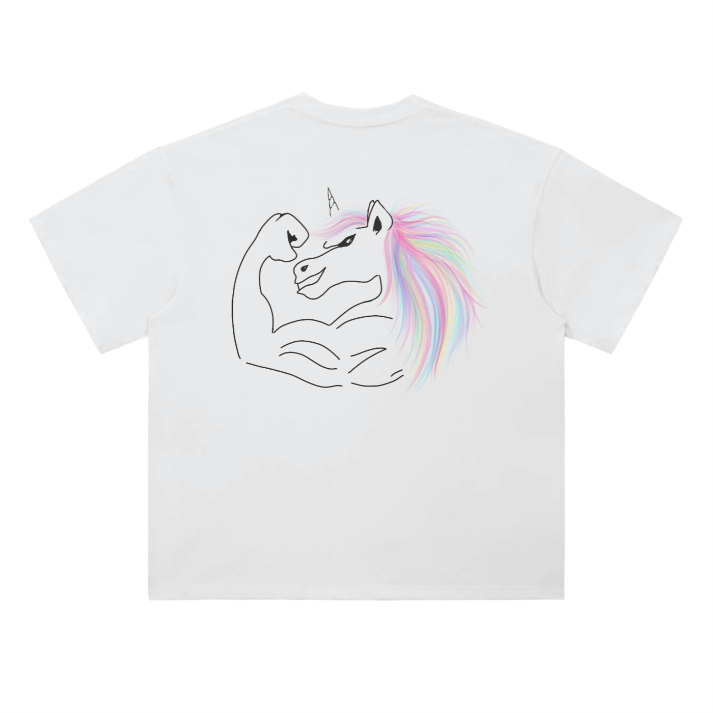 BuffUnicorn Mentality Oversized Tee Black Writing