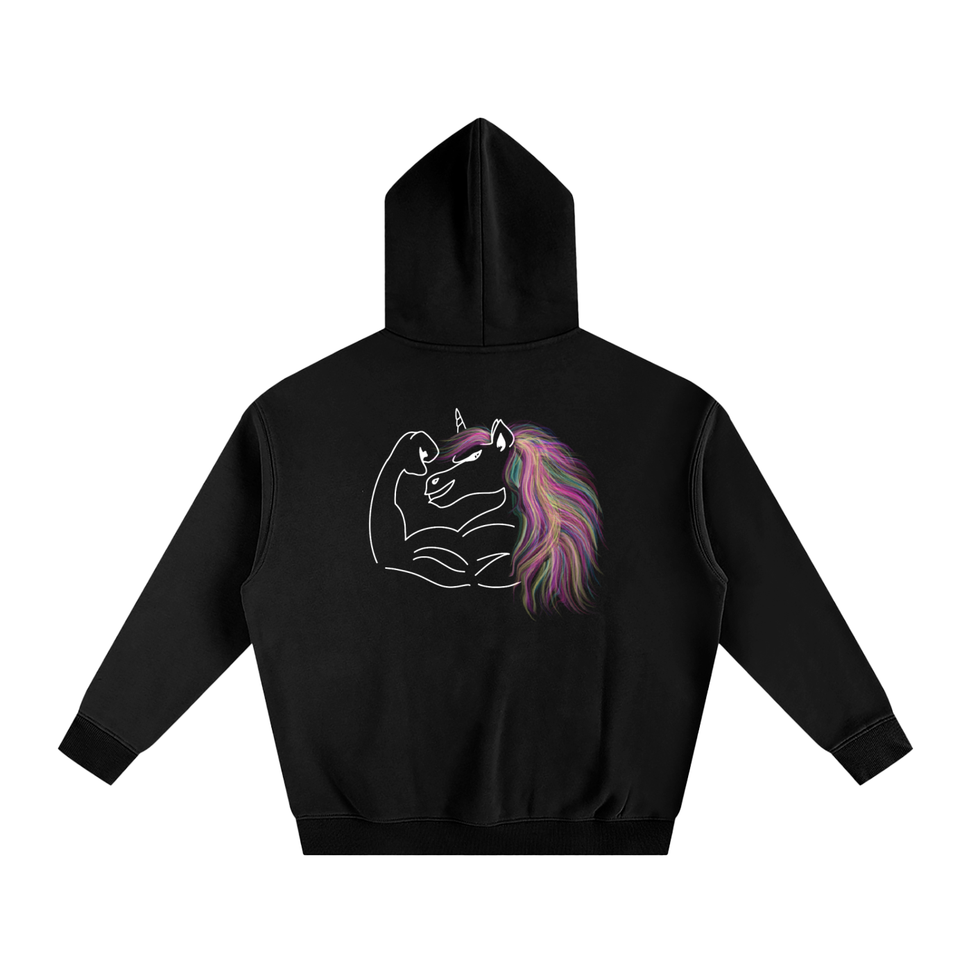 BuffUnicorn Mentality Hoodie w White Logo