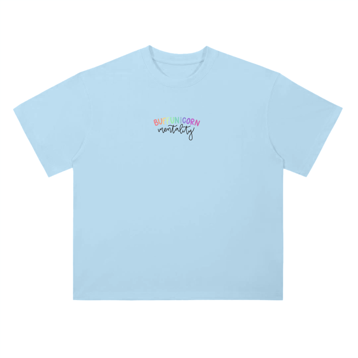 BuffUnicorn Mentality Oversized Tee Black Writing