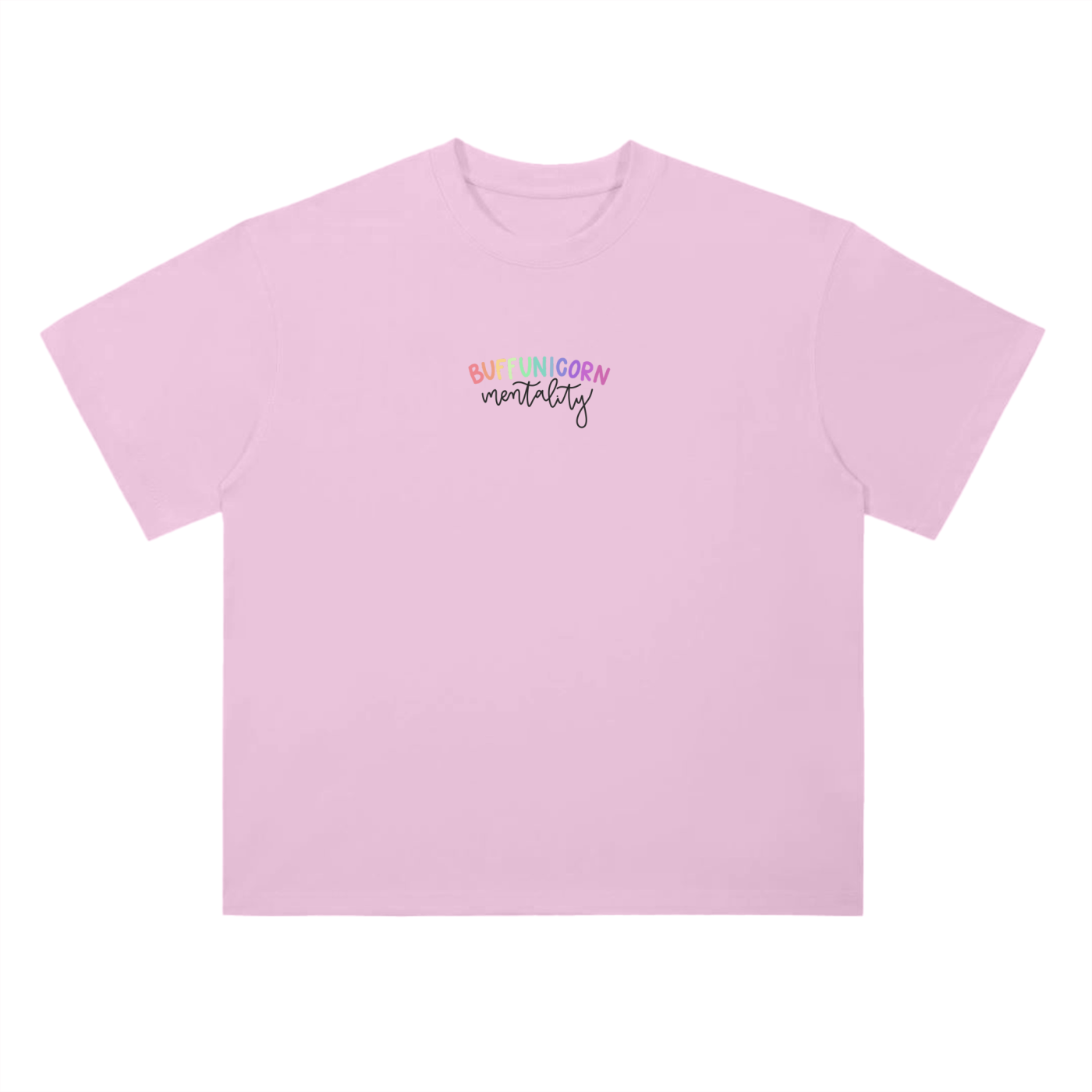 BuffUnicorn Mentality Oversized Tee Black Writing