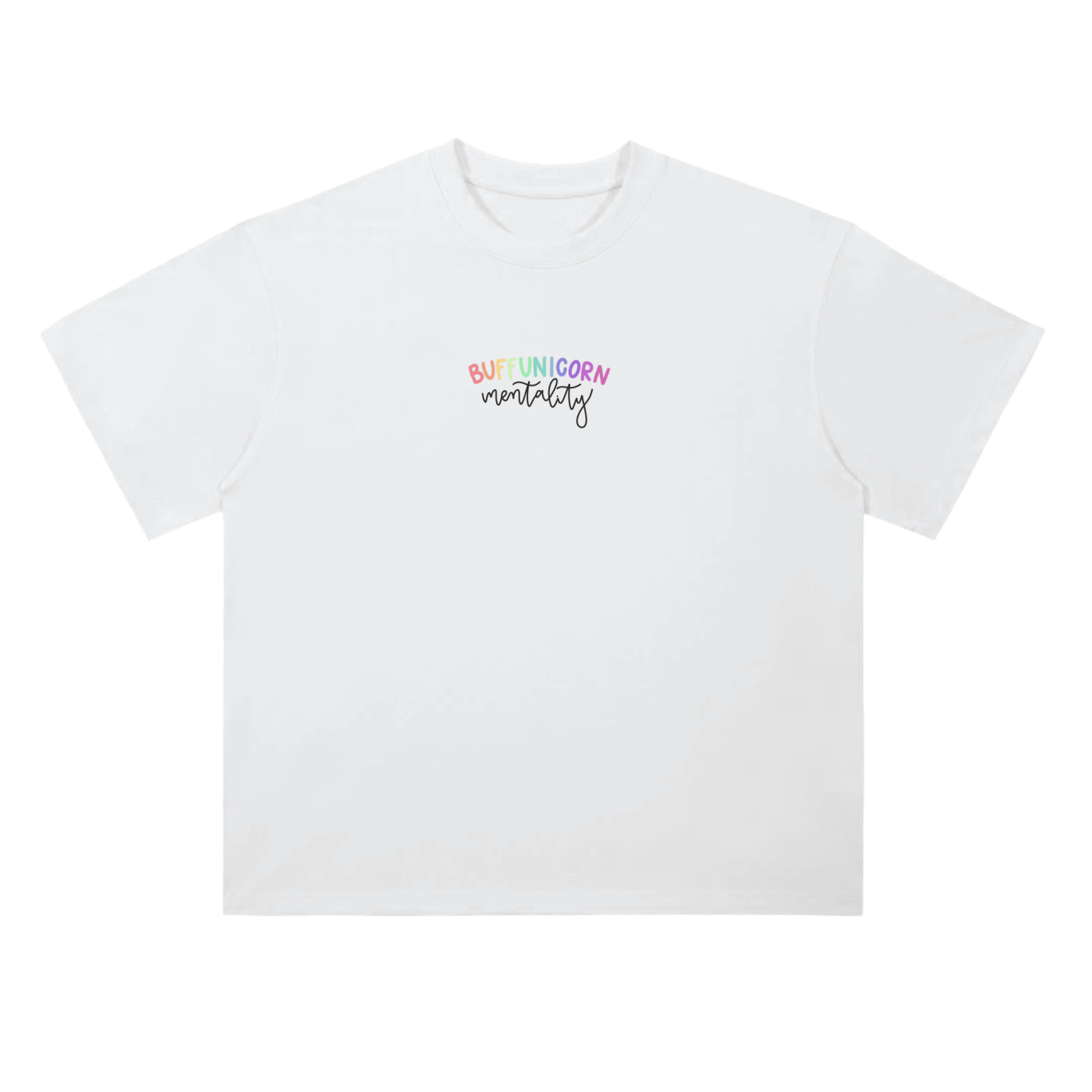 BuffUnicorn Mentality Oversized Tee Black Writing