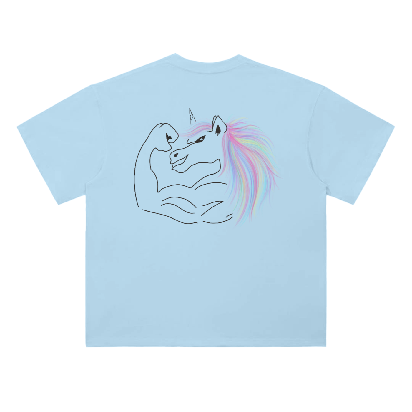 BuffUnicorn Mentality Oversized Tee Black Writing