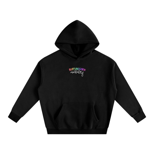 BuffUnicorn Mentality Hoodie w White Logo
